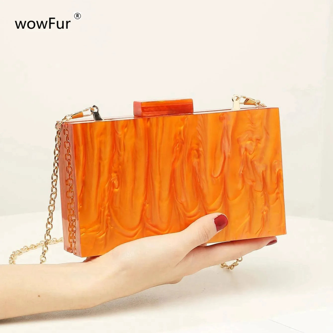 Box Pumpkin Clutch