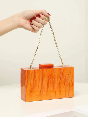 Box Pumpkin Clutch